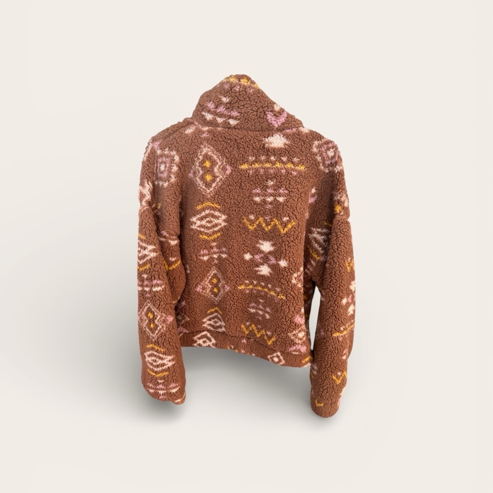 Love Tree Tan Three Quarter Zip Fleece Outerwear Womans XL - Picture 4 of 4